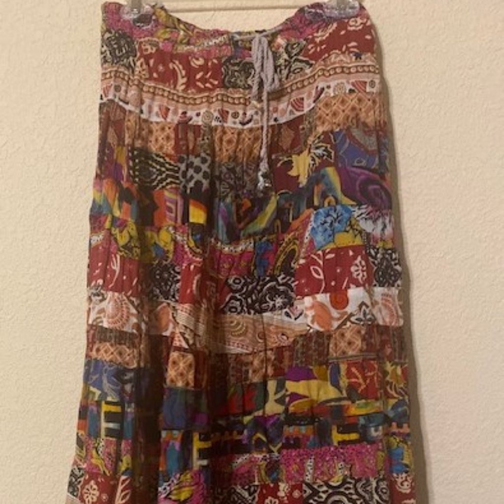 Multi Colored Pattern Skirt